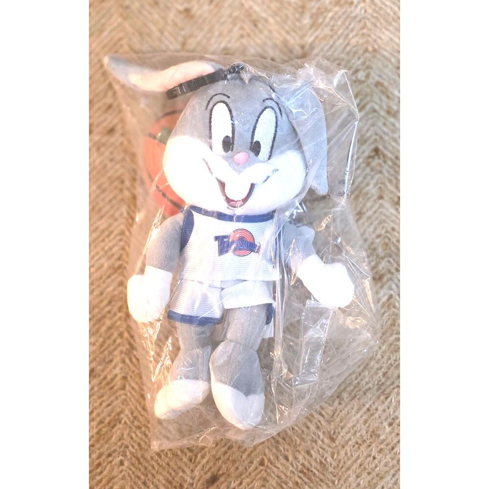 Space Jam 30th Anniversary Bugs Bunny Plush Bag Clip Hanger New With Tags